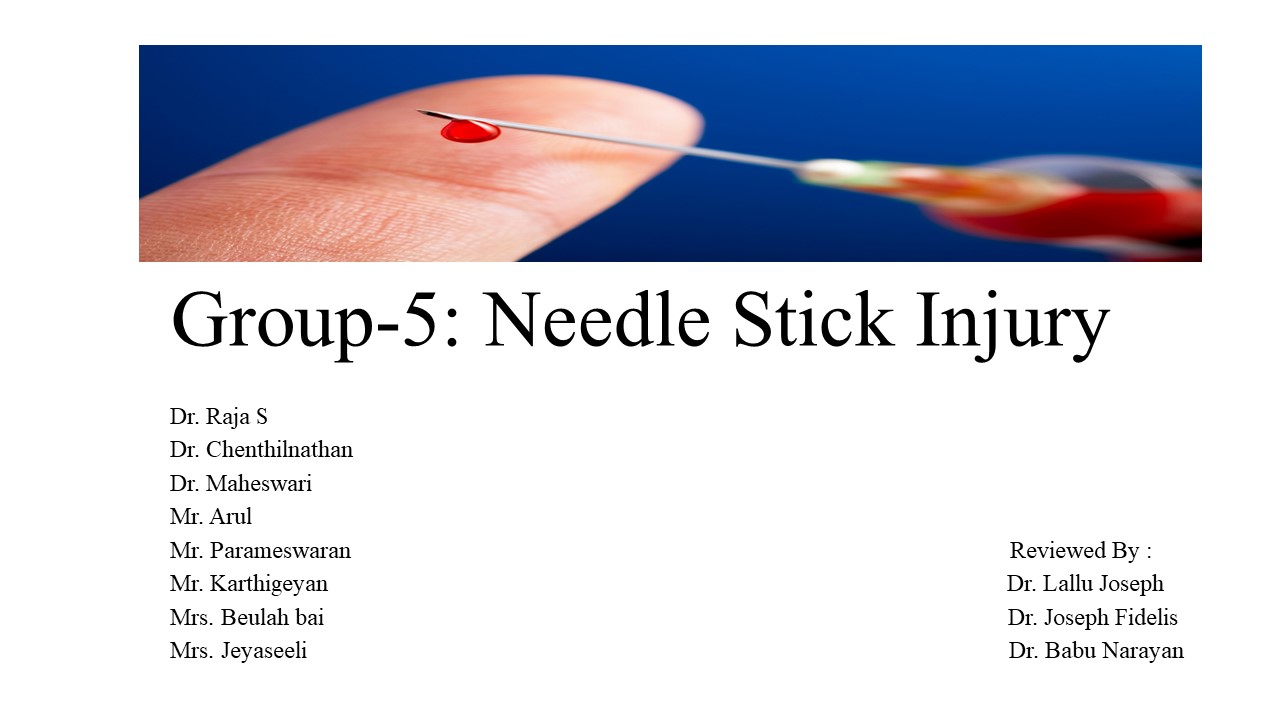Needle Stick Injury